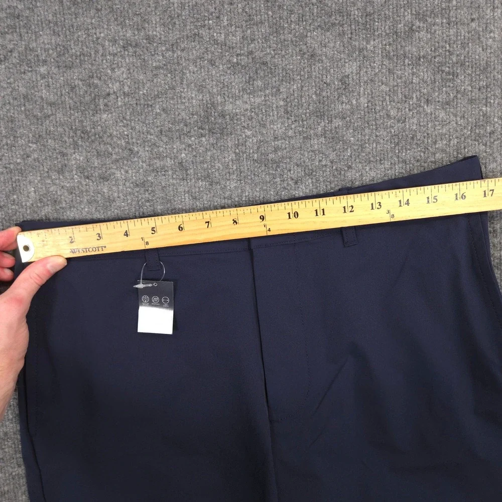 J Crew Tech Shorts Mens 33 Navy Chino Performance UPF 50+ Stretch 7